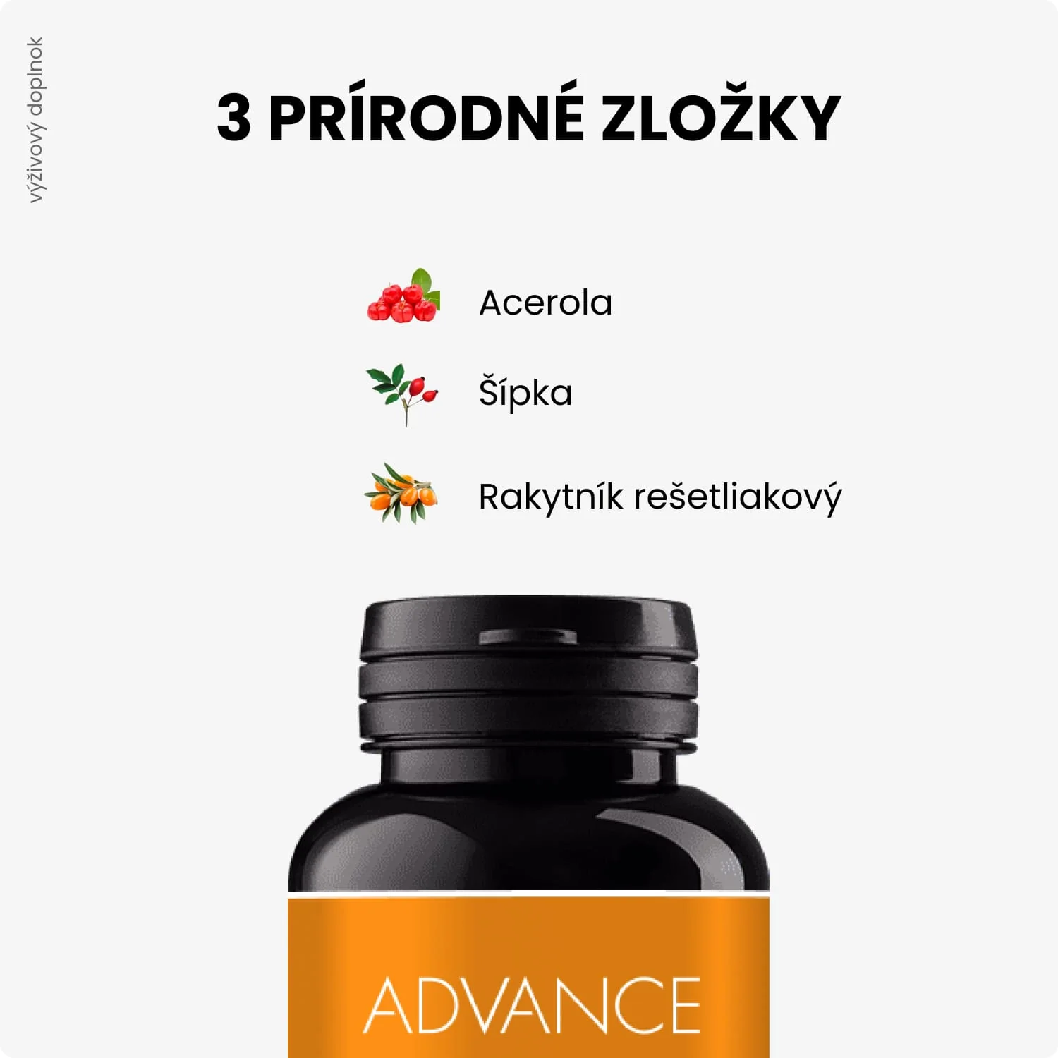 ADVANCE VitaCé 60 kapsúl - prírodný vitamín C 1×60 cps, výživový doplnok
