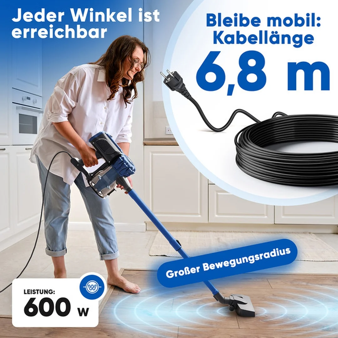 ProfiCare BS 3133 ručný a tyčový vysávač 2v1, 600 W, bezvreckový