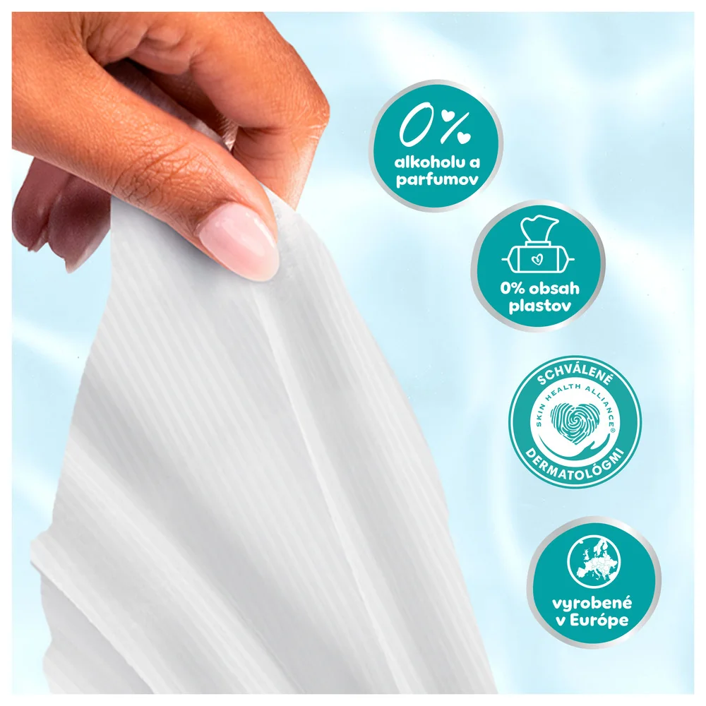 Pampers 99 % Water detské čistiace obrúsky 18 x 60 ks