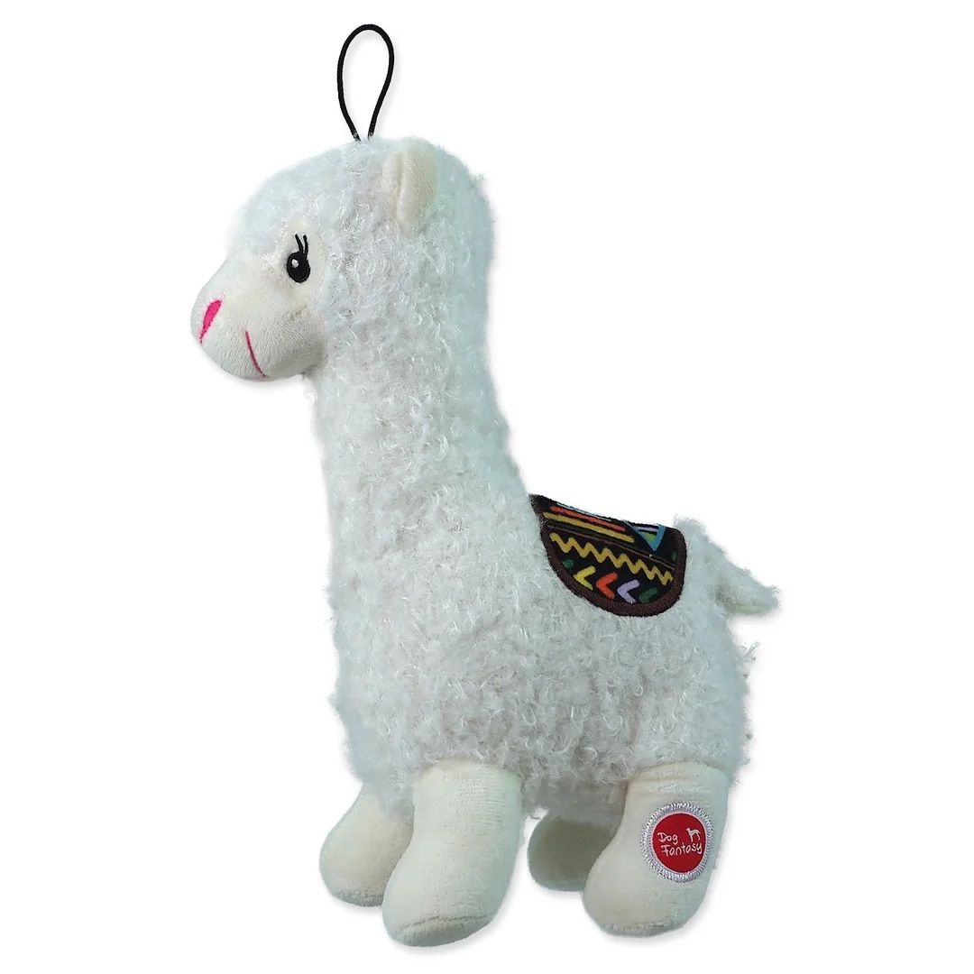 Hračka Dog Fantasy Stuffed Toy lama pískacia mix farieb 26cm
