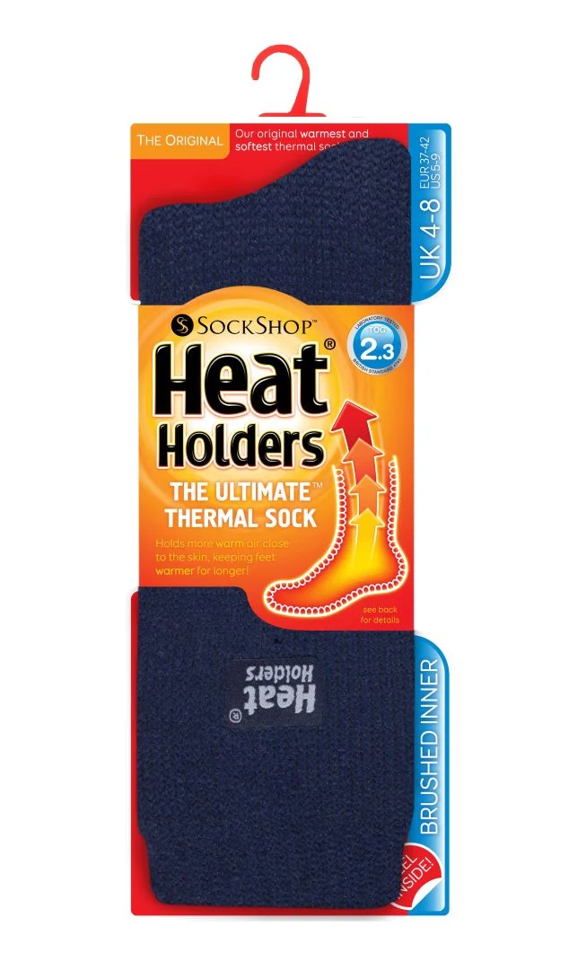 Dámske Heat Holders termo ponožky ORIGINAL jednofarebné Modrá