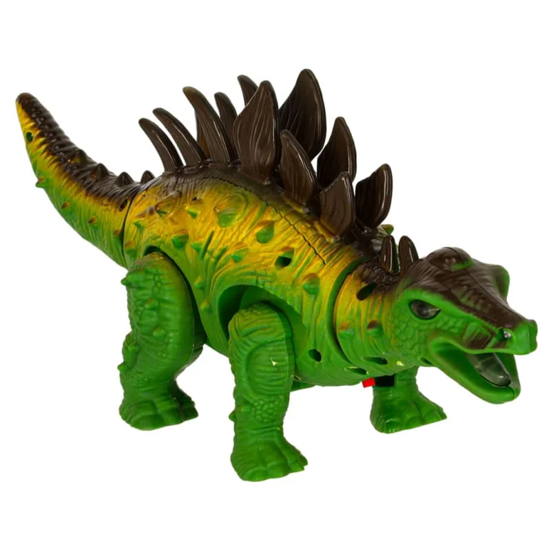 Interaktívny dinosaurus Stegosaurus – chodí, svieti, reve (na batérie)