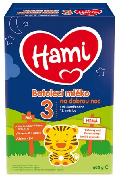 Hami 3 Na dobrú noc 600g 1×600 g, mliečna výživa