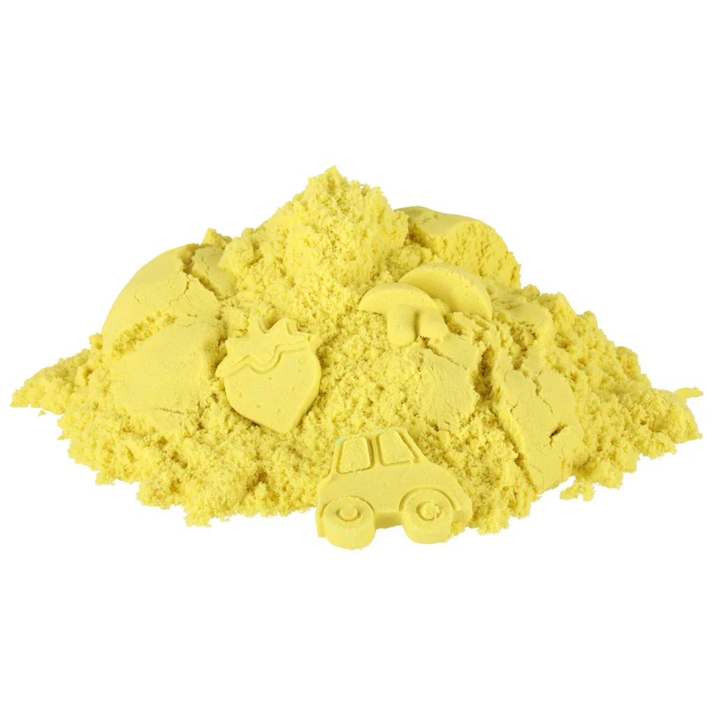 Kinetický piesok 1 kg – žltý, balenie v sáčku