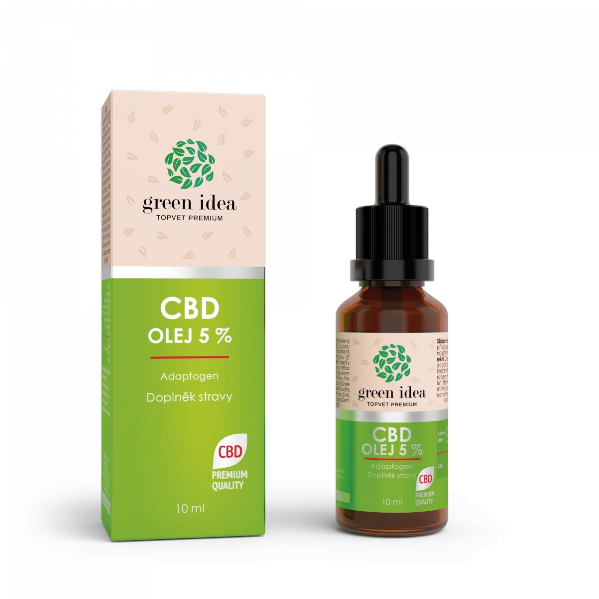 CBD olej 5 % – 10 ml – Green idea