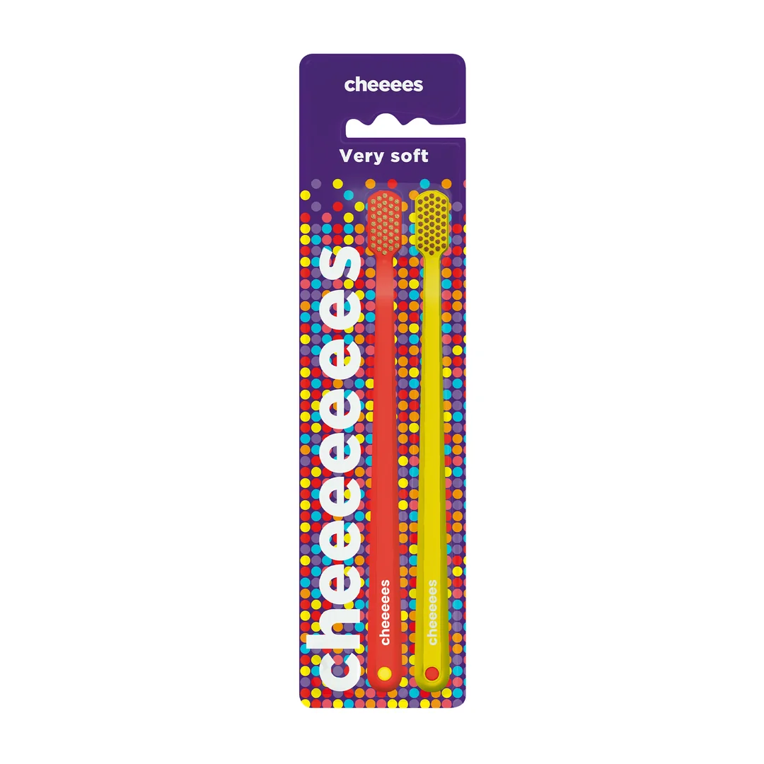 CHEEEES zubná kefka, veľmi jemné vlákna 1×2 ks