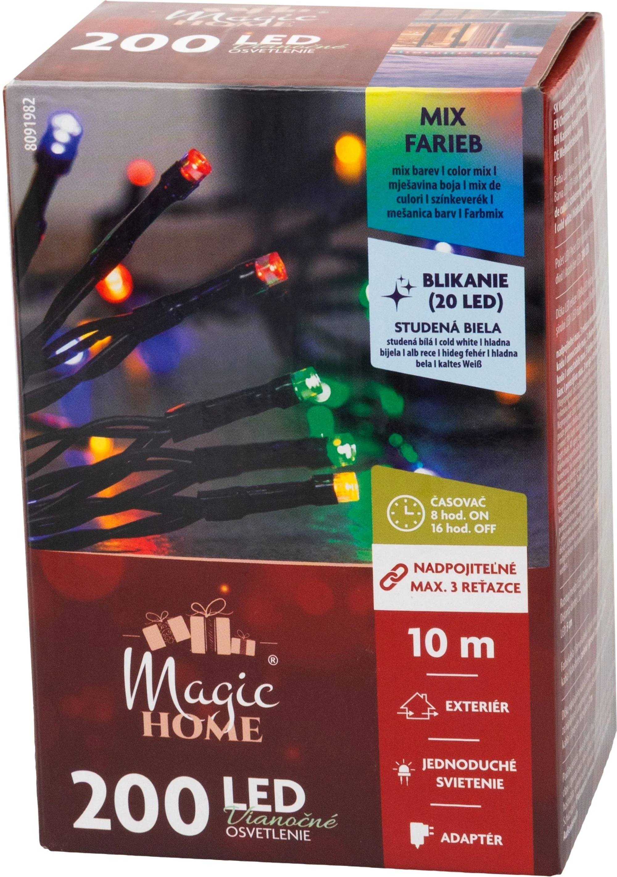 MagicHome LED reťaz, 1 ks 930 LED teplá/studená biela, stále svetlo, IP44, 30 m