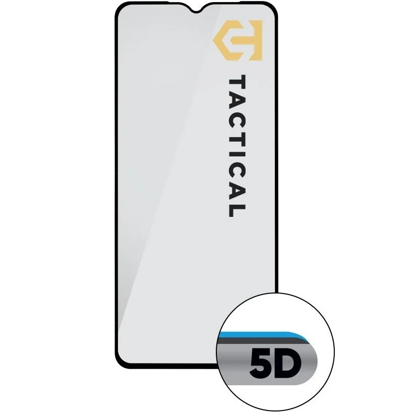5D sklo pre Infinix Hot 30i - Čierna Ochrana displeja, oleofóbna úprava