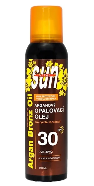 SUN ARGAN suchý opaľovací OLEJ SPF30 1×150 ml, opaľovací olej