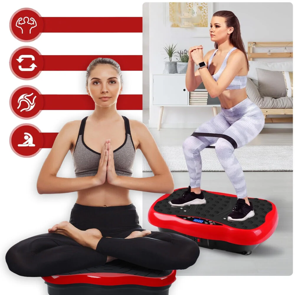 Vibračná plošina Vibro Slim 550 s diaľkovým ovládaním - čierna