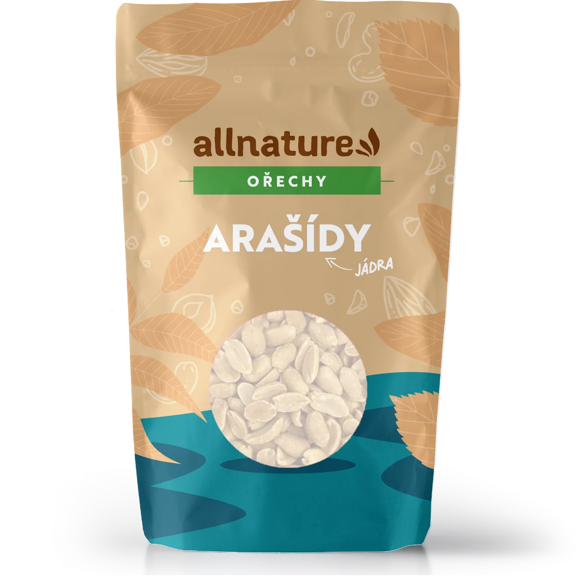 Allnature Arasidy Prazene Lupane Nesolene 1×1000, pražené arašidy