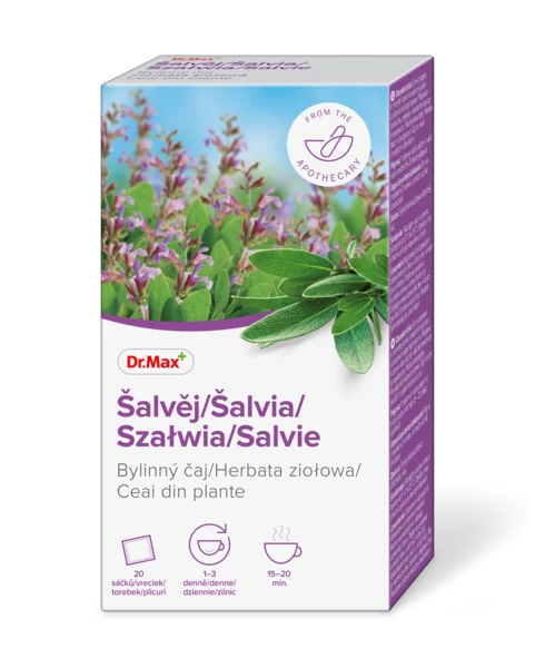 Dr. Max Šalvia 20×1,5 g, bylinný čaj v nálevových vreckách