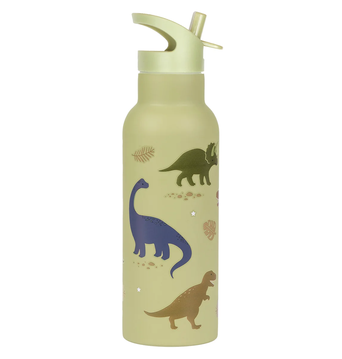 A Little Lovely Company - antikorová fľaša na pitie, 500 ml - dinosaury