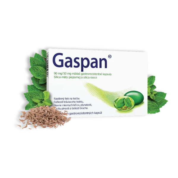 Gaspan 90 mg/50 mg 1×14 cps, enm (blis.PVC/PVDC/Al)