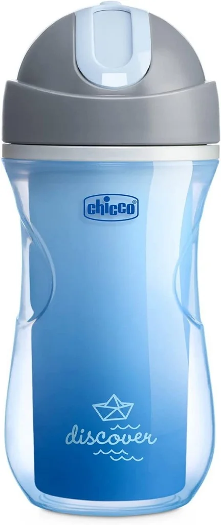 CHICCO Hrnček Sport termo so slamkou 266 ml, modrý 14m+ 1×1 ks, objem 266ml