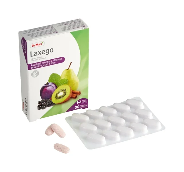 Dr. Max Laxego 30 tbl 1×30 tbl, rastlinné extrakty a vláknina