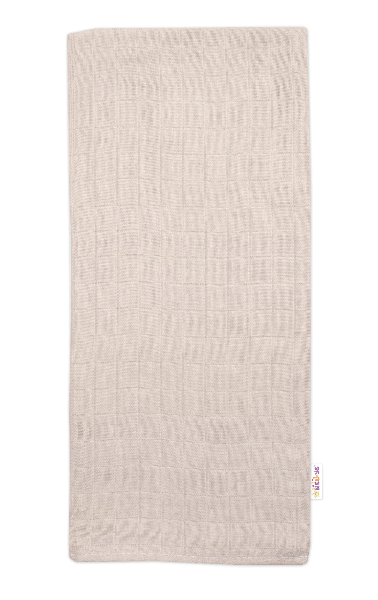 Mušelínové plienky 3ks Lux Baby Nellys - Eukalyptus, 70 x 80 cm, béžová/biela