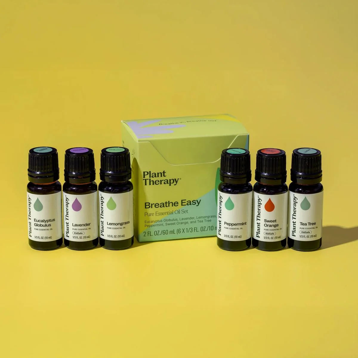 Plant Therapy Breathe Easy set esenciálnych olejov pre ľahké dýchanie 6x10ml Objem: 60 ml