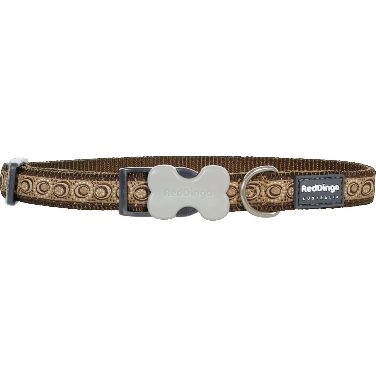 Nylonový obojok Red dingo cosmos hnedý, Veľkosť: M