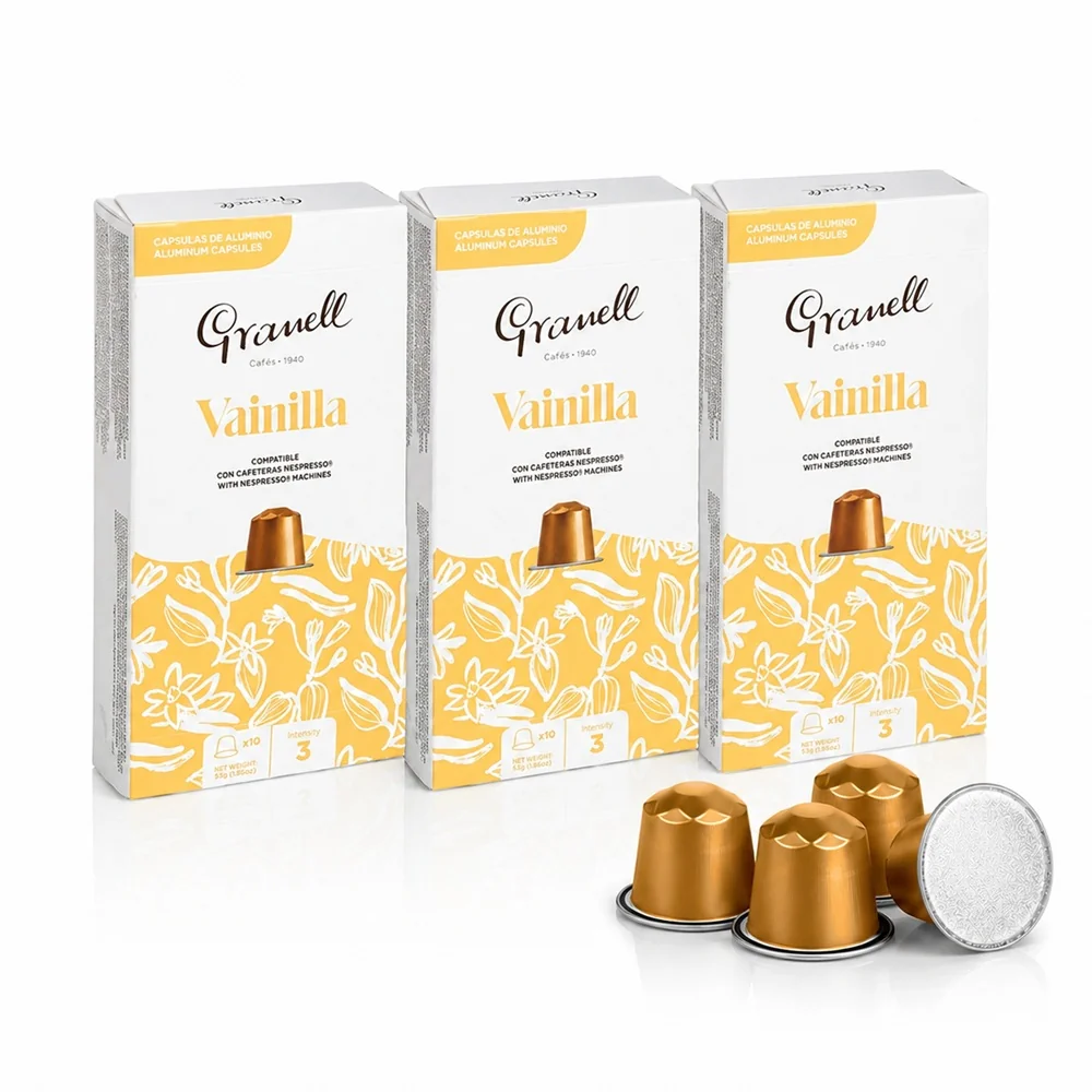 GRANELL Espresso Vanilla, kapsule pre nespresso® 30 ks, príchuť vanilka