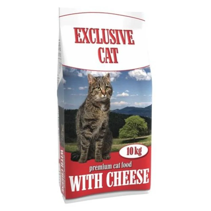 DELIKAN EXCLUSIVE CAT Cheese 10kg Krmivo pre vonkajšie a vnútorné mačky s príchuťou syra