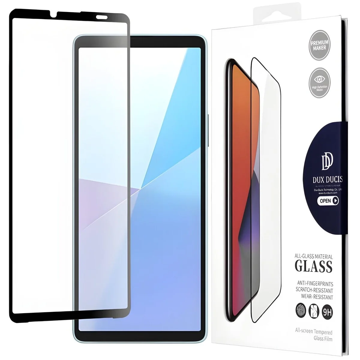10D Tvrdené sklo pre Sony Xperia 10 VI - Čierna 1 x 10D sklo
