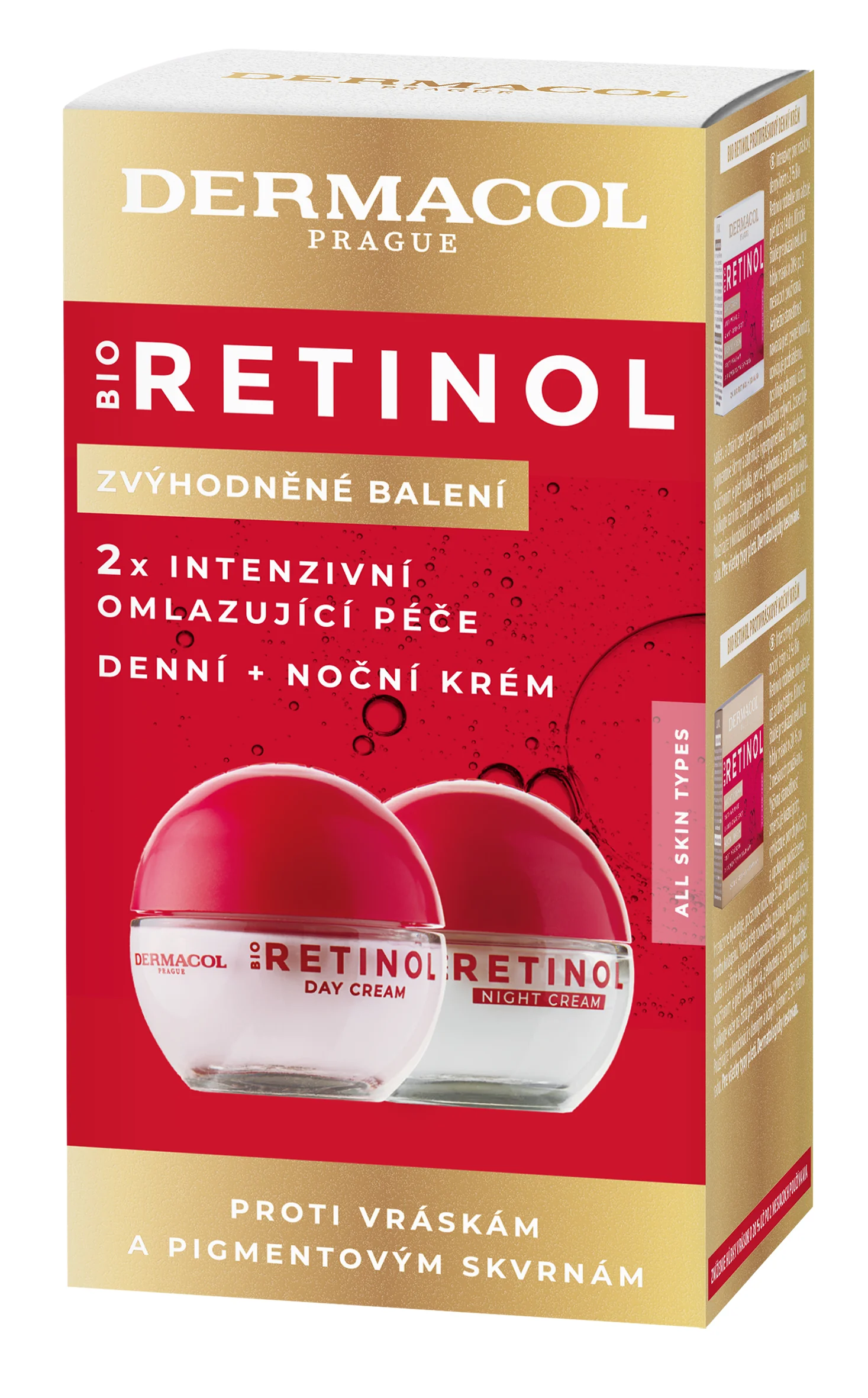 Dermacol Duopack Retinol denný a nočný krém 100 ml