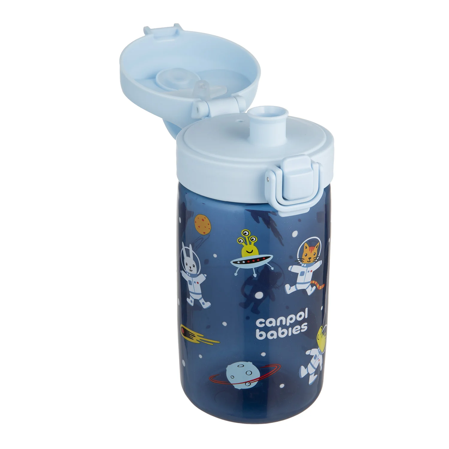 Canpol babies Fľaša pre deti Junior 400ml modrá 1 ks