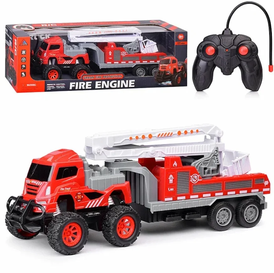 Hasičské auto RC ťahač 4x4 s rebríkom 33cm