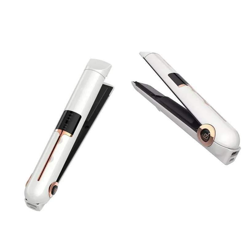 Žehlička na vlasy nabíjateľná RECHARGEABLE HAIR CURLER JC-3012 biela
