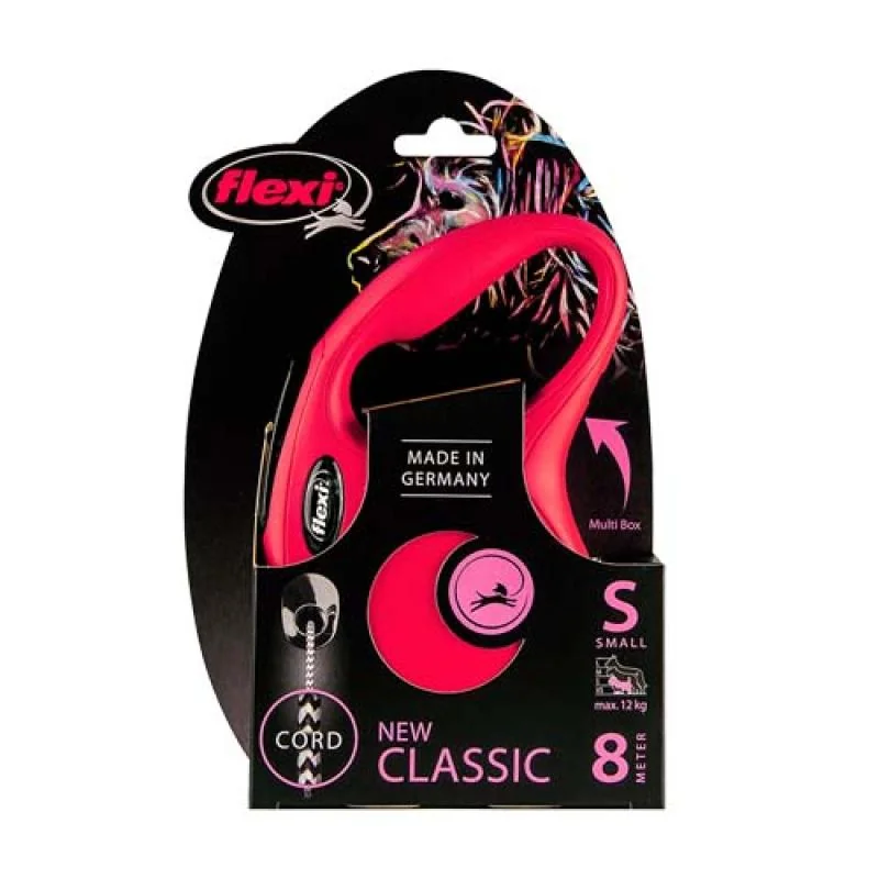flexi New Classic lanko S 8m do 12kg červené