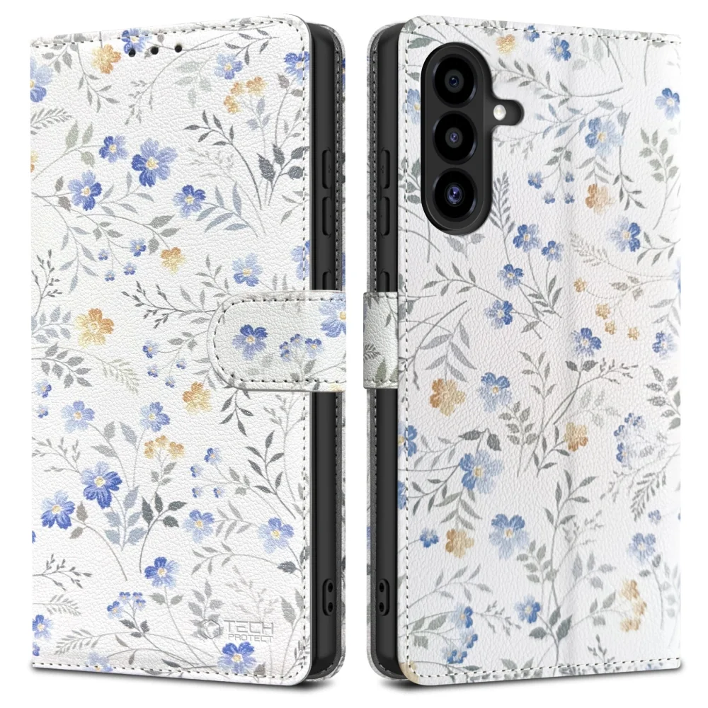 Tech-Protect Wallet knižkové puzdro na Samsung Galaxy A26 5G, spring f lowers