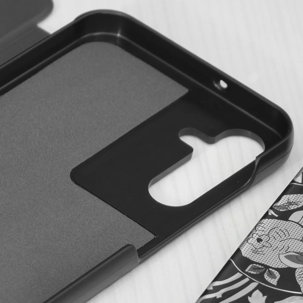 Elegantné knižkové puzdro View Case pre Samsung Galaxy A15 - Červená