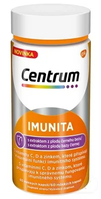 Centrum Imunita s extraktom z bazy čiernej 1x60 cps, multivitamín s vitamín C a D pre posilnenie imunity