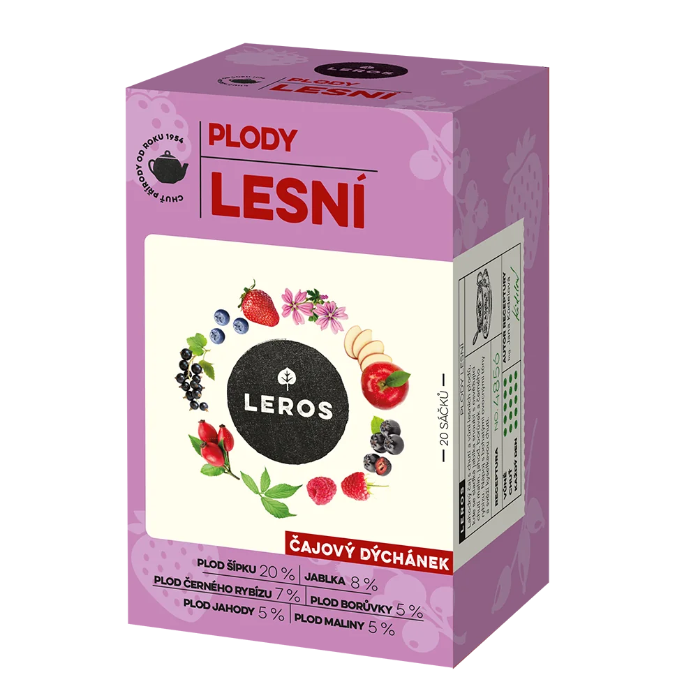 LEROS ČAJOVÁ CHVÍĽKA PLODY LESNÉ 20x2,2g 20 ks