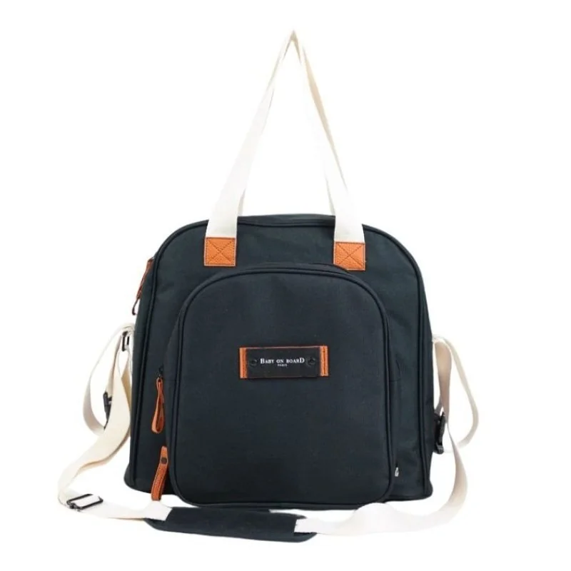 Baby on Board prebaľovacia taška Square Duo Black