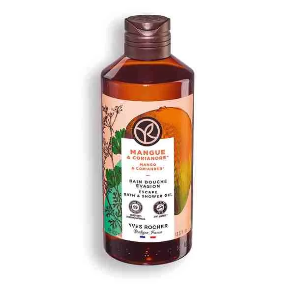 Yves Rocher Sprchovací gél Mango & koriander 1×400 ml, sprchový gél