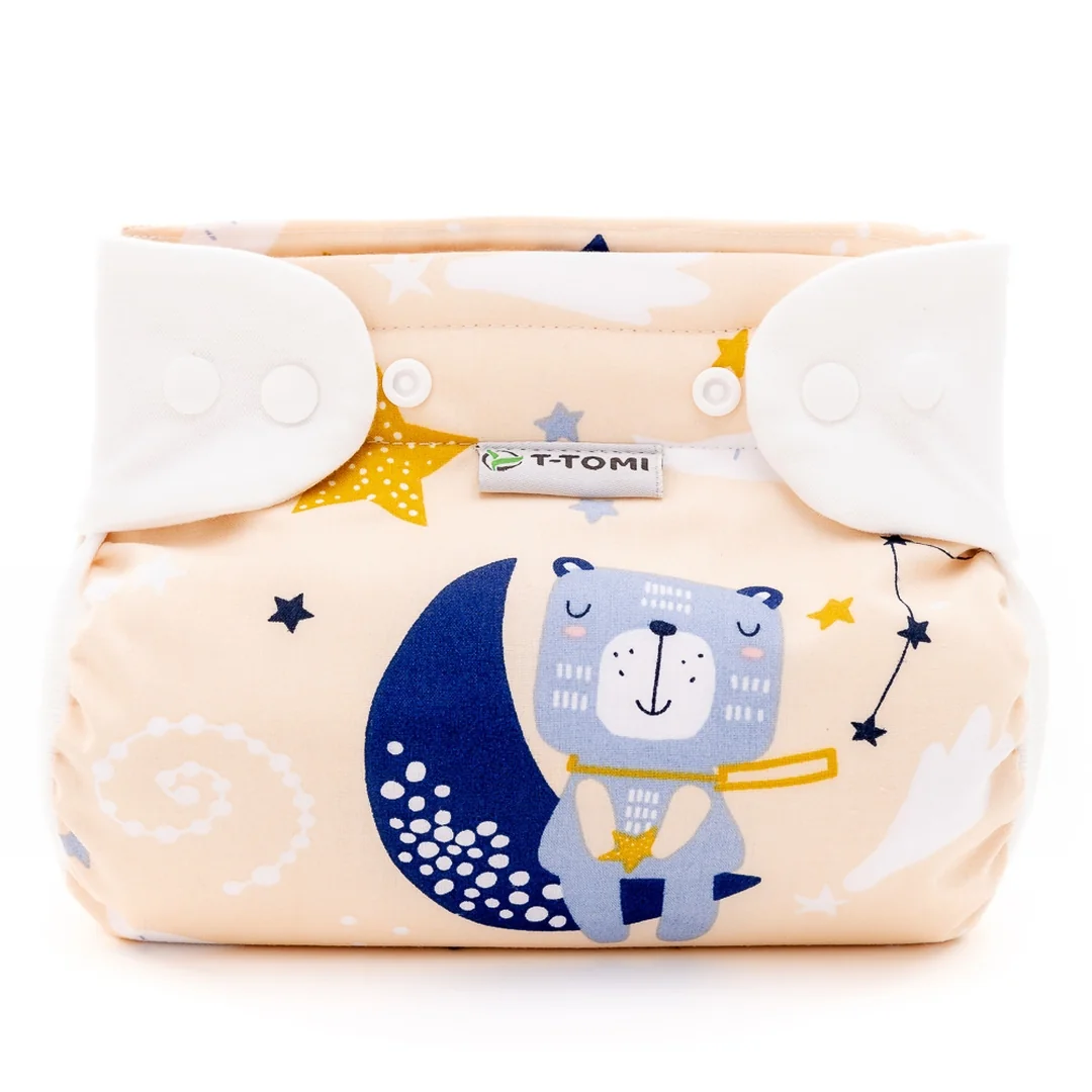 T-TOMI Ortopedické abdukčné nohavičky - snaps Nočné medvede (5-9kg)