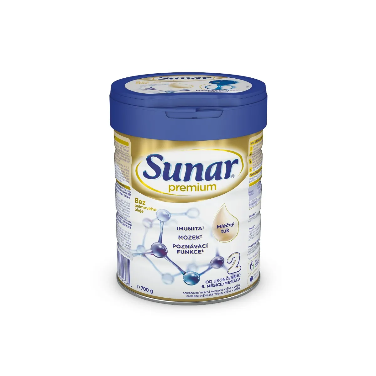 Sunar Premium 2 1×700 g, dojčenské mlieko, od 6. mesiaca