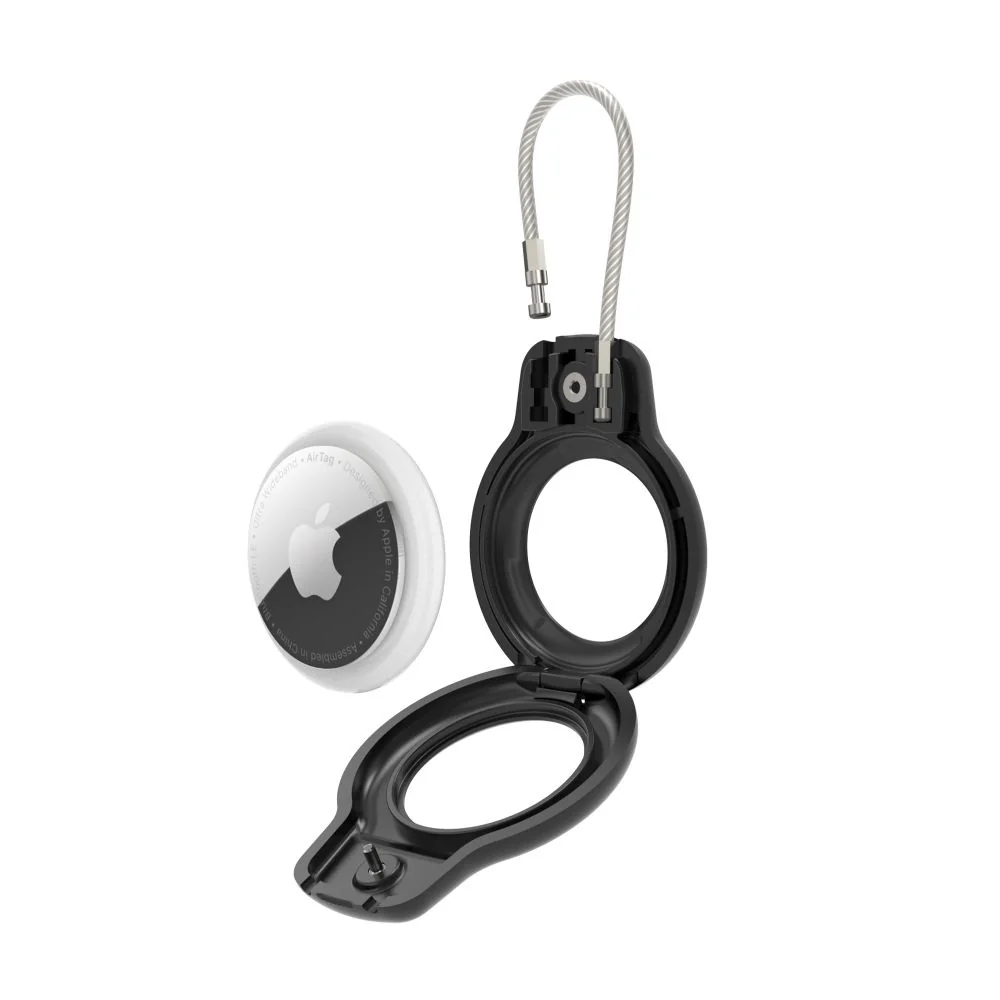 Tech-Protect Rough Vein kryt na Apple AirTag 2ks, čierny