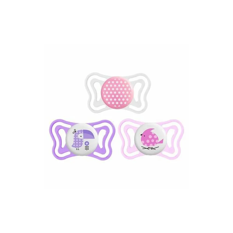 Chicco Physio Forma Light upokojujúce cumlíky, 2ks, ružová, 2-6m