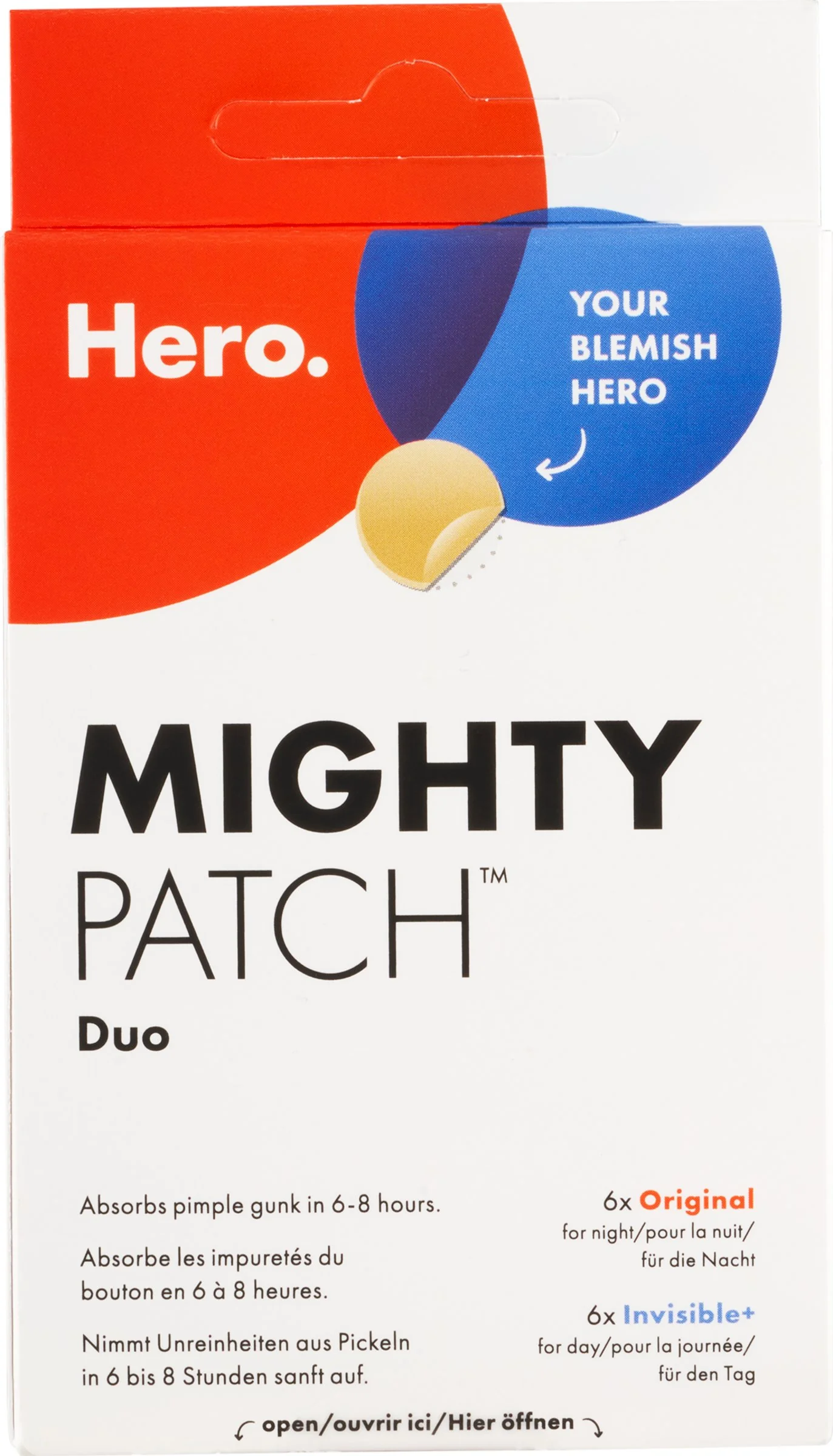 HERO Mighty Patch DUO - The ORIGINAL & INVISIBLE+ 12 náplastí 12 ks