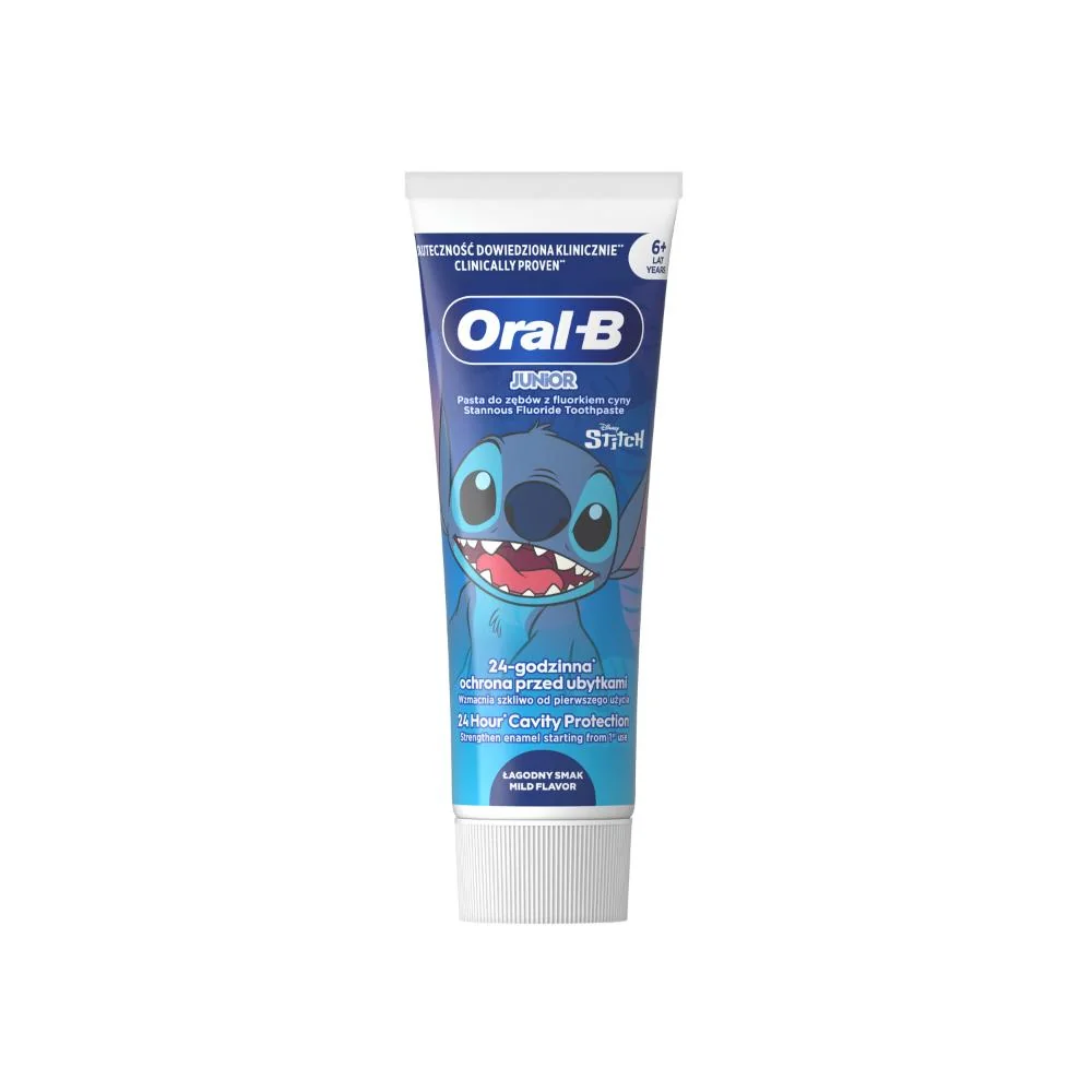 Oral-B Junior Stitch 6+, zubná pasta s fluoridom cínatým 75 ml