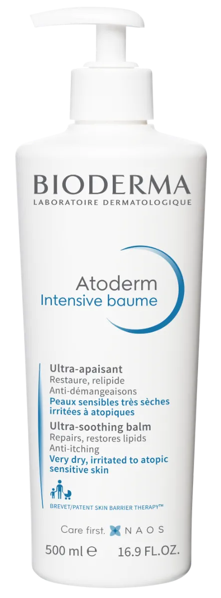 BIODERMA Atoderm Intensive baume zvláčňujúci telový balzam 1×500 ml, telový balzam na atopickú a veľmi suchú pokožku