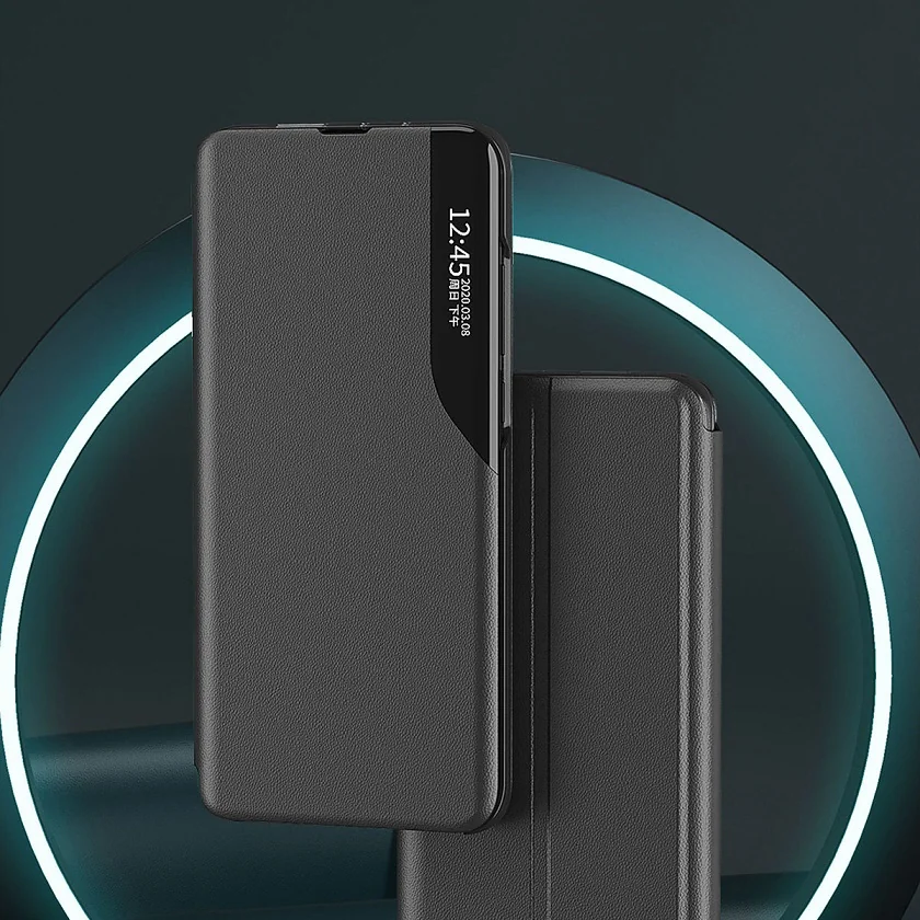 MG Eco Leather View knižkové puzdro na Samsung Galaxy A14, čierne