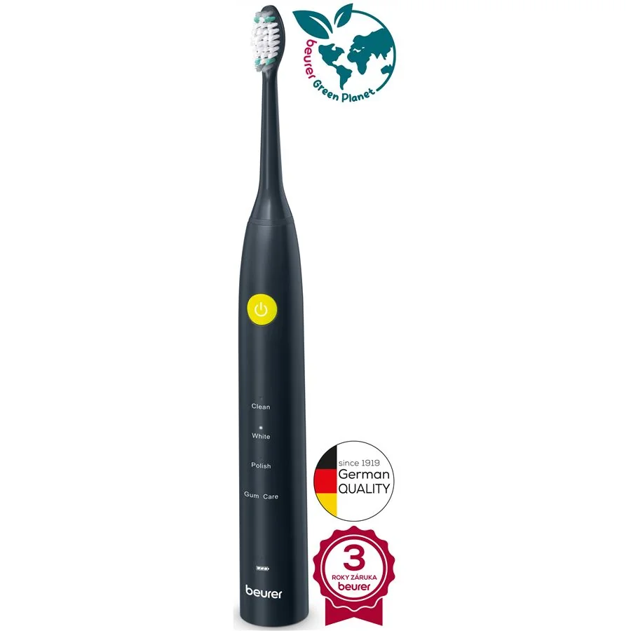 Sonická zubná kefka BEURER SC 30 Jet Black Green Planet