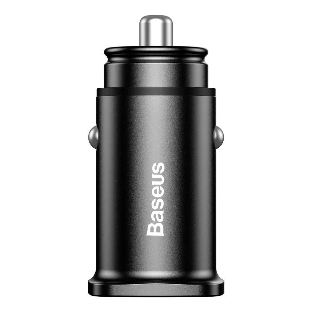 Baseus Square 2x USB QC 3.0 autonabíjačka, čierna
