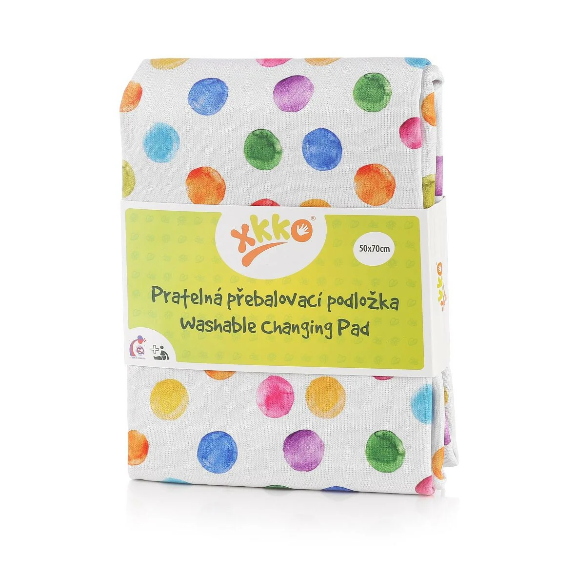 XKKO Prebaľovacia podložka, 50x70 - Watercolour Polka Dots 
