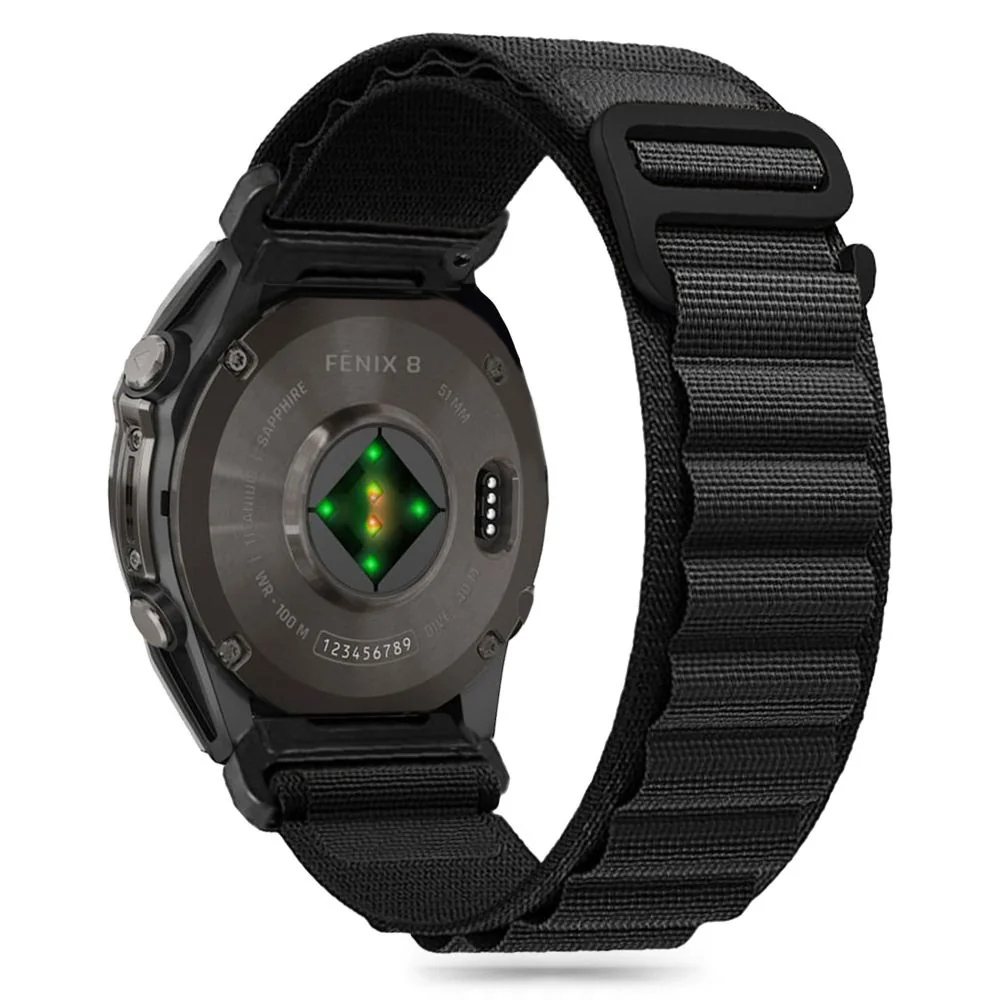 Tech-Protect Nylon Pro remienok na Garmin Fenix 5 / 6 / 6 Pro / 7 / 8 47mm / E, black 47mm / E, black