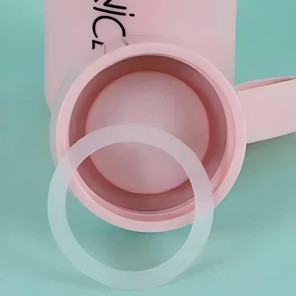 Livefy sklenená fľaša Bottly 400ml, ružová